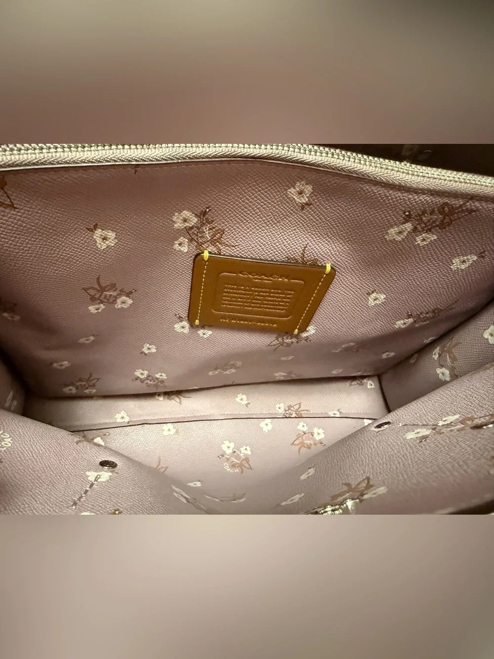 Coach Blush Charlie Carryall Tote with silver Hardware